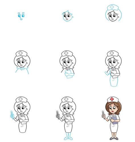 How to Draw a Nurse to Easy Drawing に対する画像結果