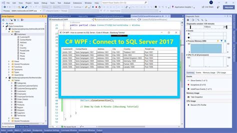 Image result for C# Code to Connect to a Database