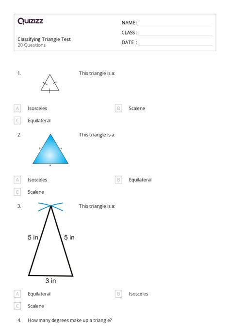 Image result for 5th Grade Math Triangle Worksheet