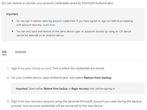 Image result for Microsoft Authenticator Recovery Code