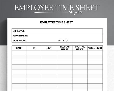 Résultat d’images pour Time Sheet per 15 Minutes