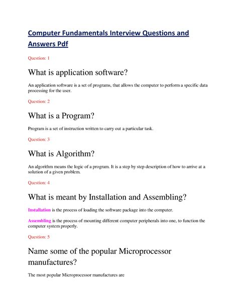 Image result for Computer Related Interview Questions