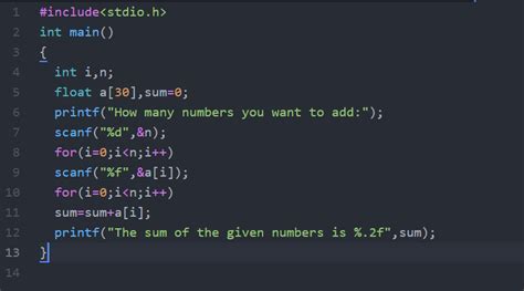 Image result for Sum of Numbers Using Arrays