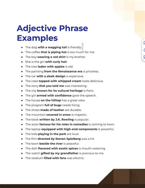 Image result for Adjective Phrase Examples Sentences