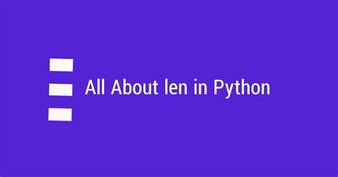 What Is Len in Python に対する画像結果
