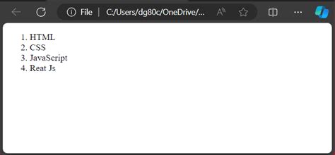 Image result for Order List Means in HTML