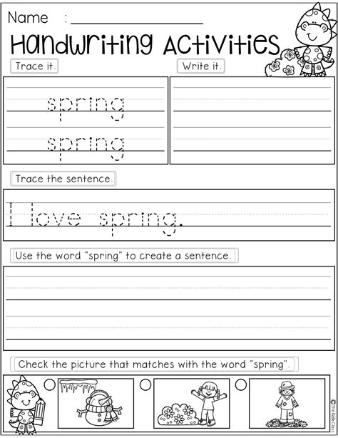 Image result for Spring Writing Worksheets