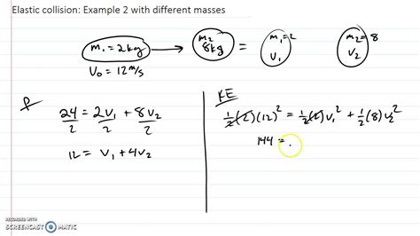 Image result for Physics Elastic Collision Problems
