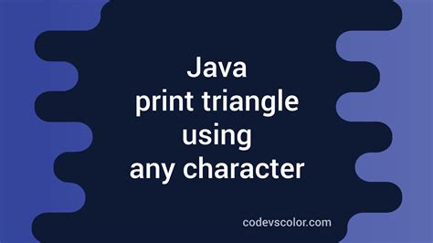 Image result for How to Make a Triangle in Java