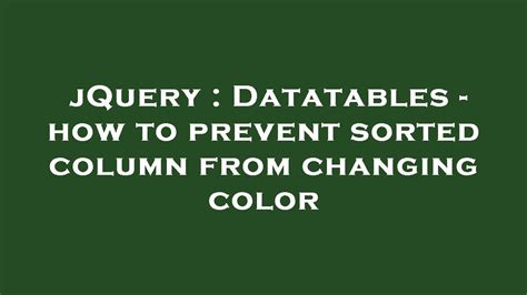 DataTables Colors jQuery に対する画像結果