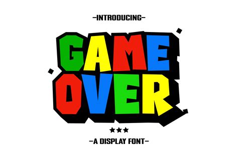 Game over Font by Patlot Digital.Studio · Creative Fabrica