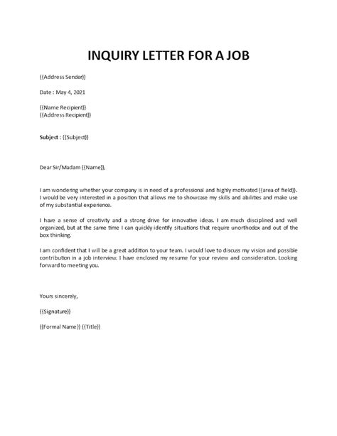 Toradh íomhá ar Credit Inquiry Letter Example