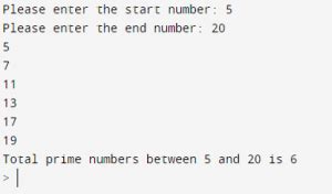 Image result for Print Prime Numbers in Given Range Python