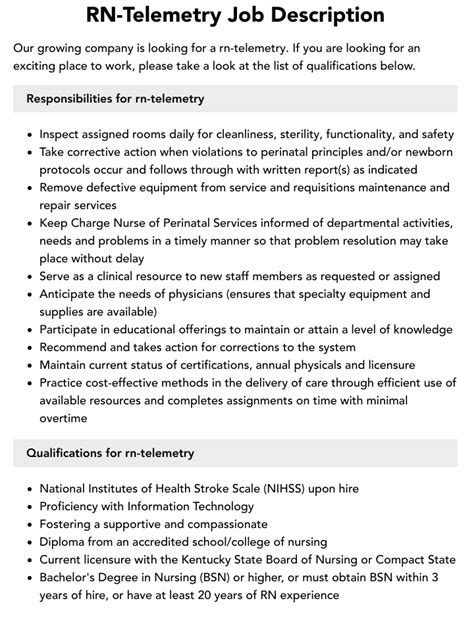 Image result for Telemetry RN
