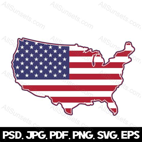 US Flag Outline-க்கான படிம முடிவு