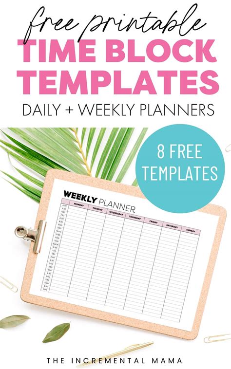 Image result for Weekly Planner Time Blocking Printable