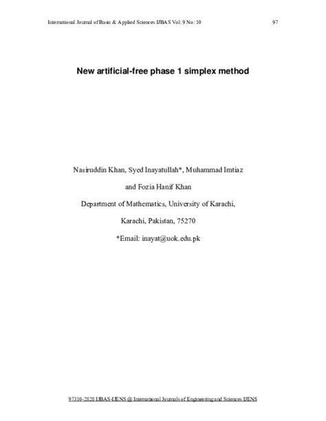 Afbeeldingsresultaten voor Phase 1 Simplex Algorithm