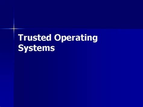 Toradh íomhá ar Trusted Operating System