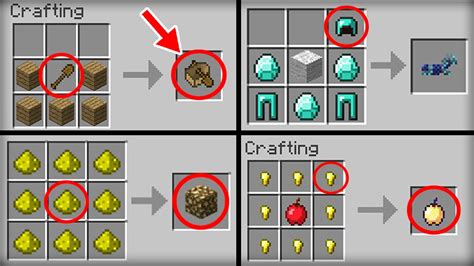 Toradh íomhá ar Minecraft Java Crafting Recipes