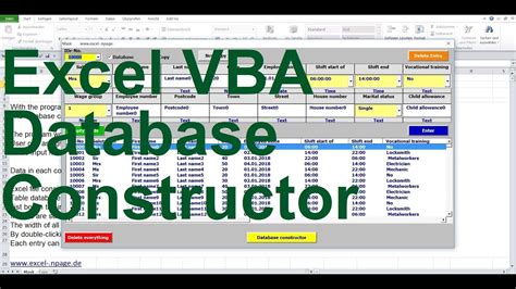 Build a Database in Excel VBA Code に対する画像結果