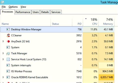 Toradh íomhá ar Desktop Window Manager High CPU