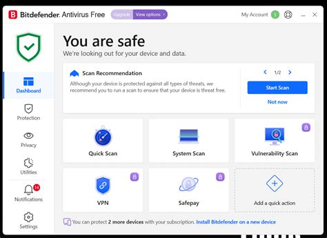 Image result for Bitdefender UI
