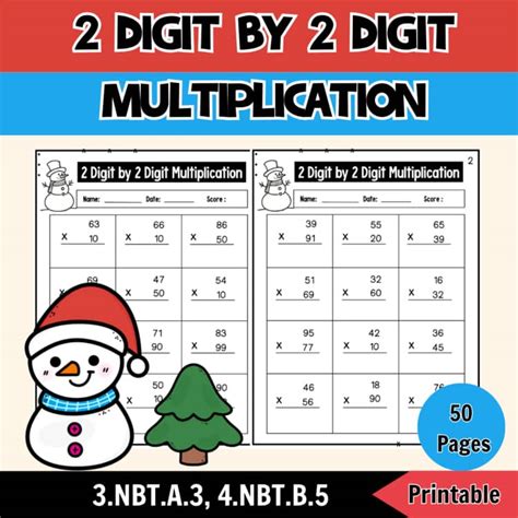 Image result for 4th Grade Double-Digit Multiplication Practice Worksheets