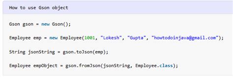 Toradh íomhá ar Gson Java