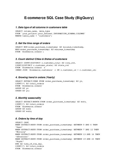 Image result for SQL Case Study Project