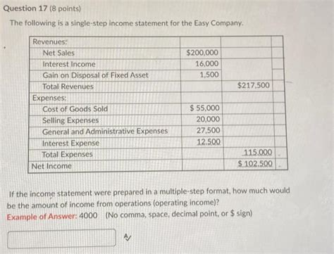 Single Step Income Statement 2 Columnar に対する画像結果