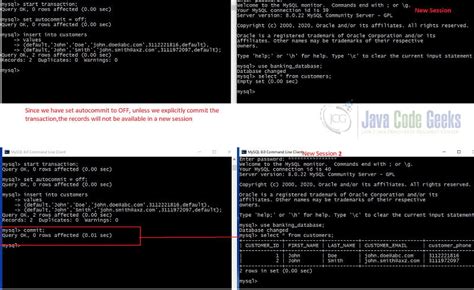 Image result for Commit and Roll Back SQL Examples
