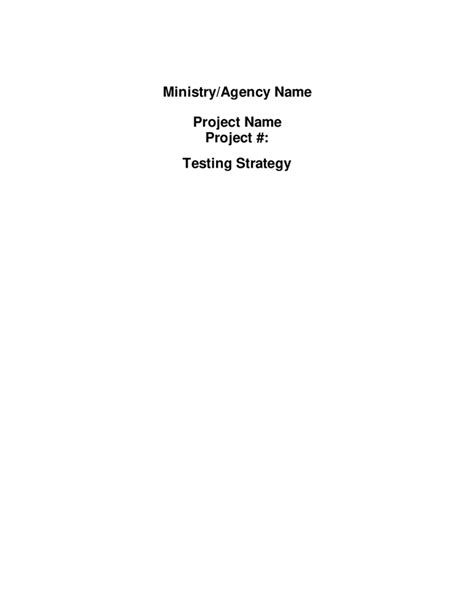 Image result for Test Strategy Document Template Ppt Format
