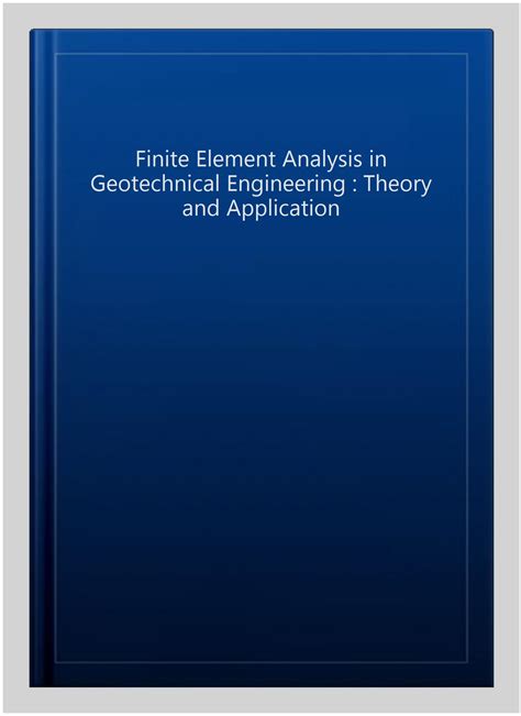 Finite-Element Method in Geotechnical Engineering Analysis に対する画像結果
