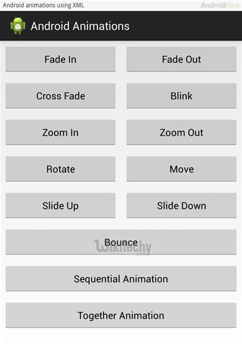 Image result for Android Animation Example