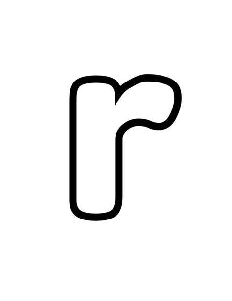 Image result for Printable Bubble Letter R