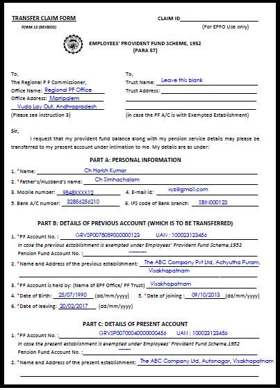 Image result for How to Fill EPF Form