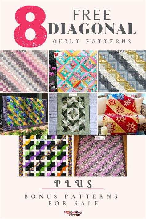 Image result for Quilt Pattern with Diagonal Triangles