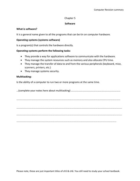 Image result for Computer Software Summary