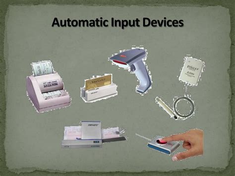 Image result for Examples of Automatic Input Devices