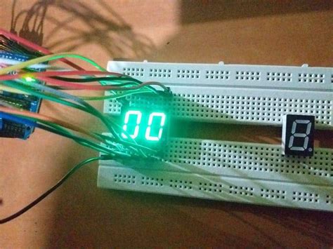 Image result for Daisy Chain 1-Digit 7-Segment Display Arduino