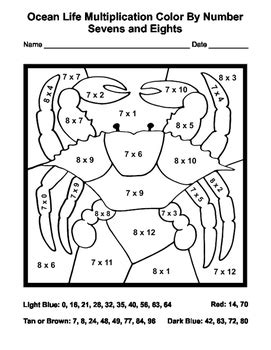 Afbeeldingsresultaten voor 4th Grade Multiplication Color by Number