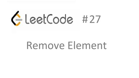 Image result for Remove Element in LeetCode