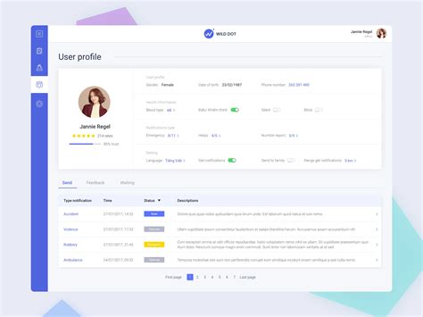 Image result for User Profile UI Design