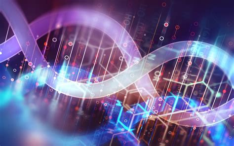 Toradh íomhá ar DNA Microarray Background