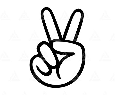 Image result for Peace Sign Language SVG
