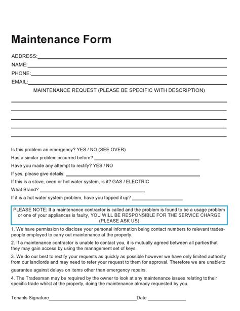 Image result for Box Truck Maintenance Request Form