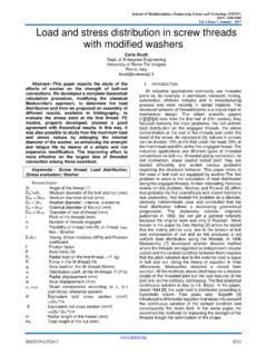 Image result for Screw-Thread Load Distribution