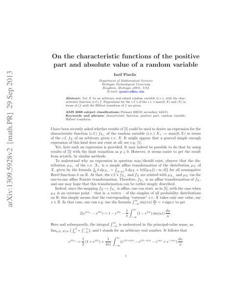 Image result for Characteristic Function of Average of Random Variables