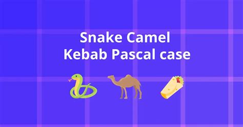 Afbeeldingsresultaten voor Camel Case or Snake Case