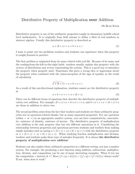 Image result for Distributive Property of Multiplicaion Over Addition